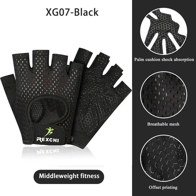 Gym Fitness Gloves – Half Finger Weight Lifting & Training Gloves for Men & Women, Workout Hand Protection