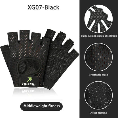 Gym Fitness Gloves – Half Finger Weight Lifting & Training Gloves for Men & Women, Workout Hand Protection