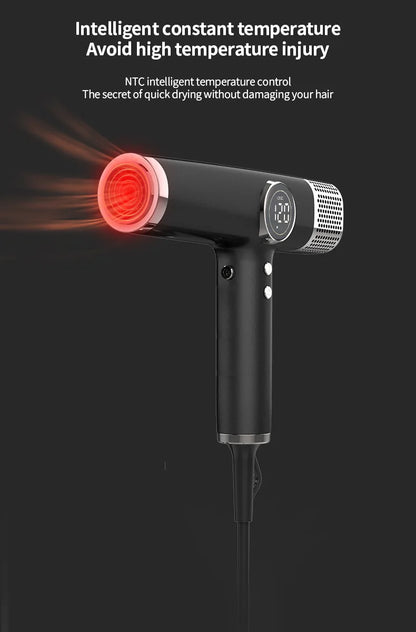 1800W Professional Salon Hair Dryer — High-Speed Brushless BLDC Motor with Negative Ion