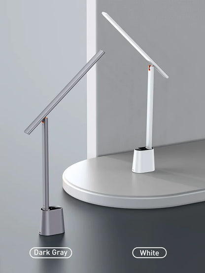 Baseus LED Desk Lamp – Eye Protection, Dimmable, Foldable Table Lamp with Smart Adaptive Brightness for Study & Office