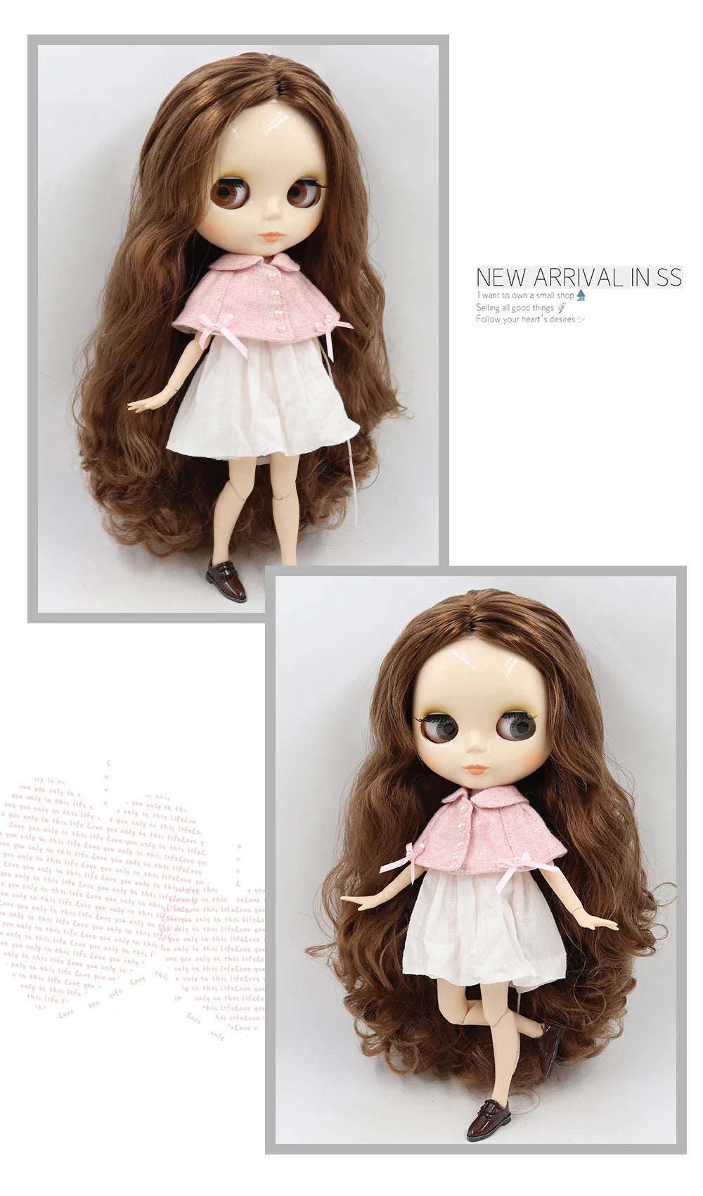ICY DBS Blythe Doll 1/6 BJD Jointed Body — 30cm White Skin Anime Doll with Shiny & Matte Face, Special Price Gift Toy