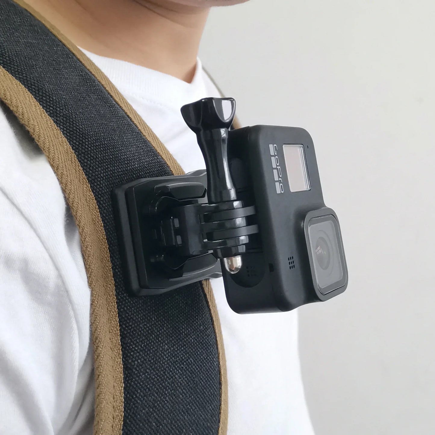 360° Rotary Hat Belt Backpack Clip – Camera Mount Clamp for GoPro Hero 2/3/3+/4/4 Session Skiing Action Accessories