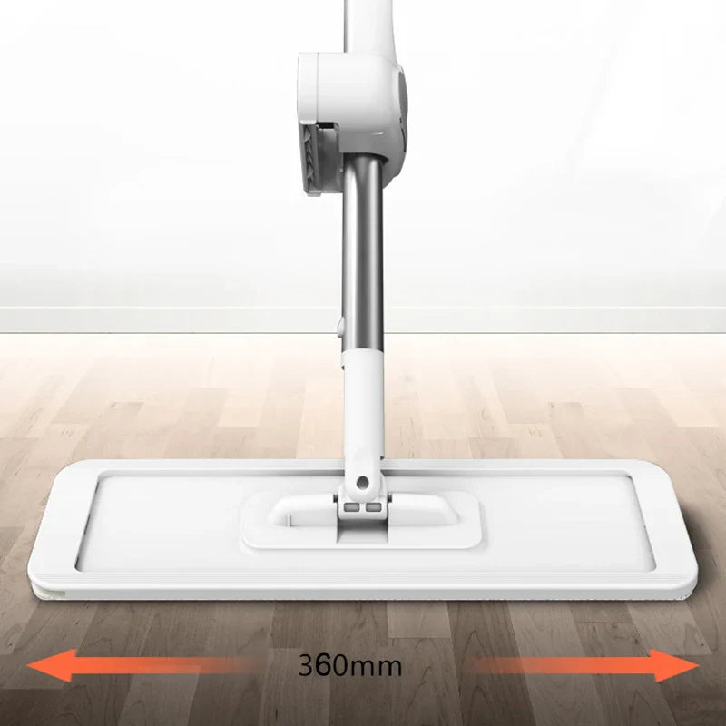 Mmagic 360° Rotation Spin Mop | Flat Mop Cleaner with Bucket for Easy Floor & Home Cleaning | Wash & Dry Mop System