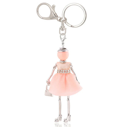 Trendy Women’s Metal Charm Keychain 2026 – Cute Statement Bag Pendant Jewelry Gift for Ladies