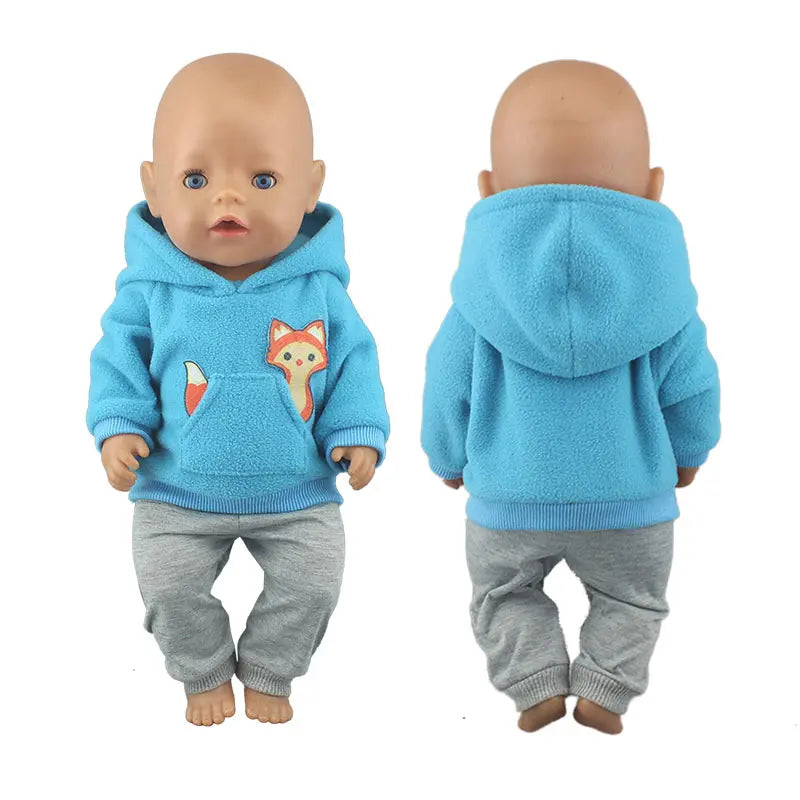 2023 New Doll Outfit Set – Cute Jumpers & Rompers for 17-Inch / 43cm Baby Reborn Dolls