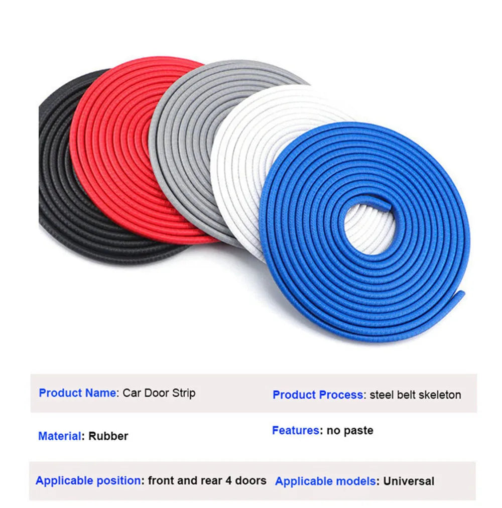 Car Door Protector Strip | Edge Guard Trim for Scratch, Noise Reduction & Anti-Collision Protection