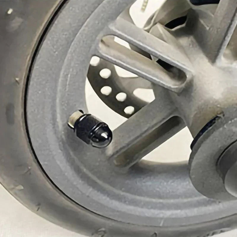 Aluminum Alloy Electric Scooter Valve Caps - Schrader Valve Dust Covers for Ninebot MAX G30, Xiaomi Mijia M365, and Scooter Accessories