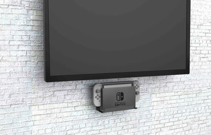 Monzlteck Wall Mount for Nintendo Switch – Original & OLED Dock Holder, Metal Gaming Accessory for TV Setup