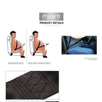 Adjustable Seat Belt Extender – Vehicle-Specific Retractable Safety Certified Extension