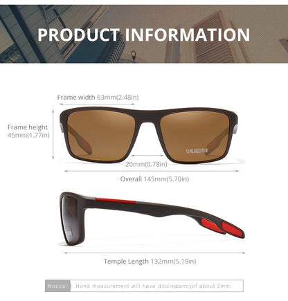 KDEAM Ultra-Light Polarized Sports Sunglasses for Men & Women – TAC 1.1mm Lens, Category 3 Driving Sun Glasses