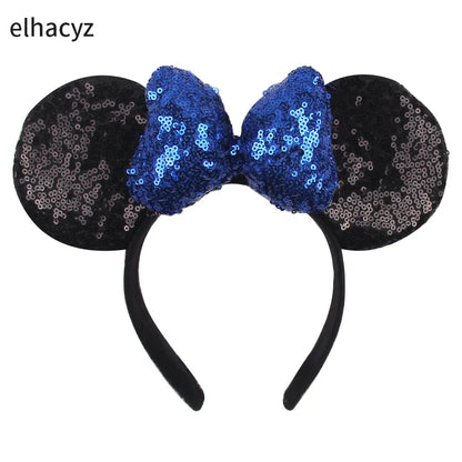 Big Classic Polka Dot Bow Minnie Mouse Ears Headband – Festival & Party Hairband for Women & Girls, Disney Trip Accessories