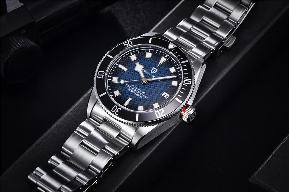 PAGANI DESIGN 2025 BB58 Men's Watch – Retro Automatic NH35A Mechanical, Luxury 100M Waterproof Wristwatch