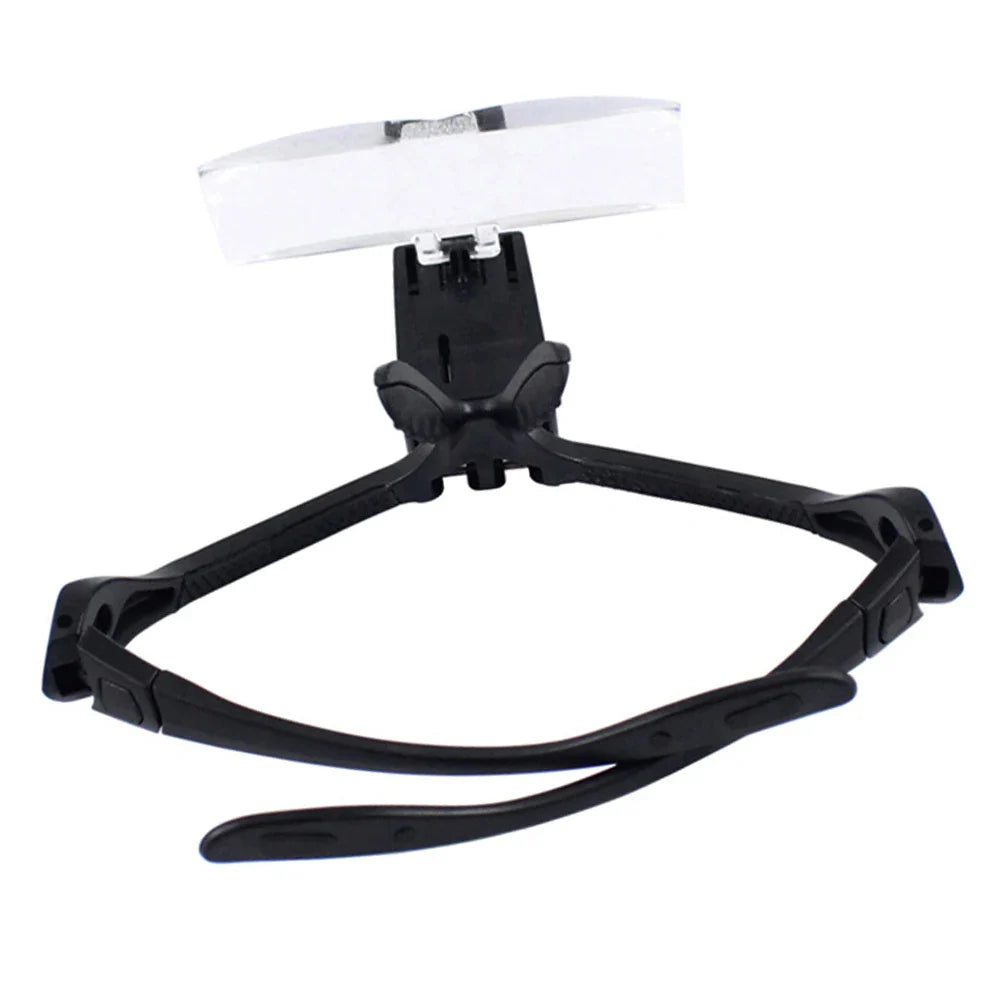 Headband Magnifying Glasses with 2 LED Lights – 1.0x to 3.5x Loupe Optical Lens for Eye & Repair Work