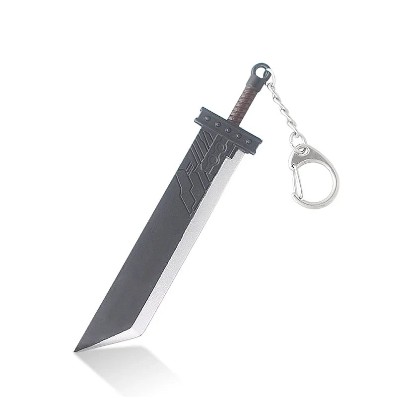 Final Fantasy VII Remake Cloud Strife Buster Sword Keychain – Game & Car Key Ring Accessory