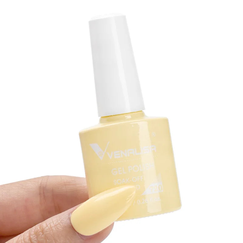 VENALISA 7.5ml HEMA-Free Nail Gel Polish – VIP4 Semi-Permanent Soak-Off UV/LED Gel Varnish, Full Coverage Nail Lacquer