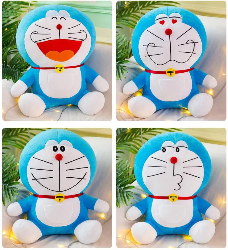 Anime Doraemon Kawaii Plush Toy – Soft Stuffed Animal Doll, Birthday Gift for Kids & Girlfriend