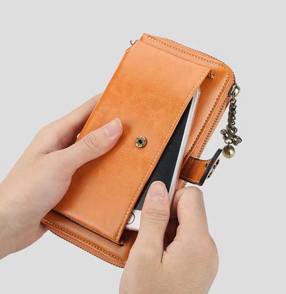 New Women’s PU Leather Wallet — Fashion Long Zipper Purse, Top Quality Brand Card Holder, Classic Female Wallet