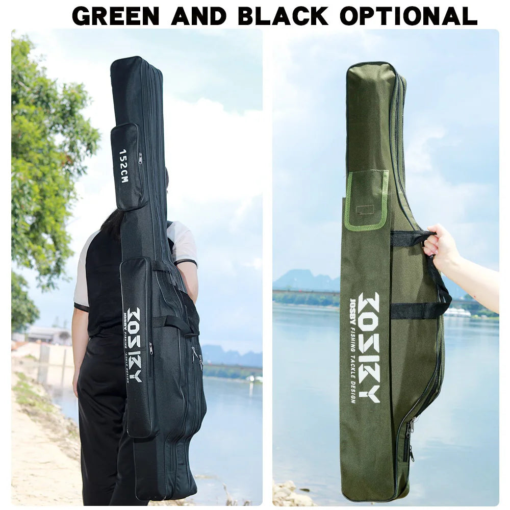 PROXPE Foldable Oxford Fishing Rod Bag – Multi-Purpose Fishing Gear Storage, 60-180cm High Quality