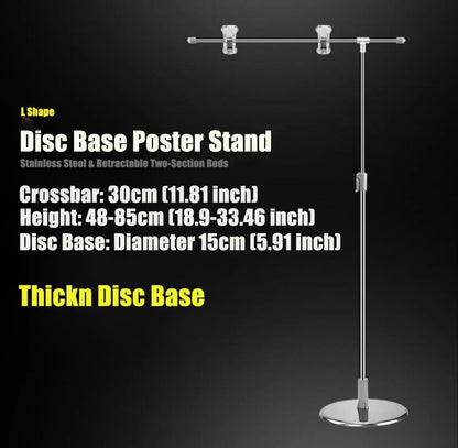 Adjustable T-Shape Photography Backdrop Stand – Background Frame Support System with Clamps for Video Studio