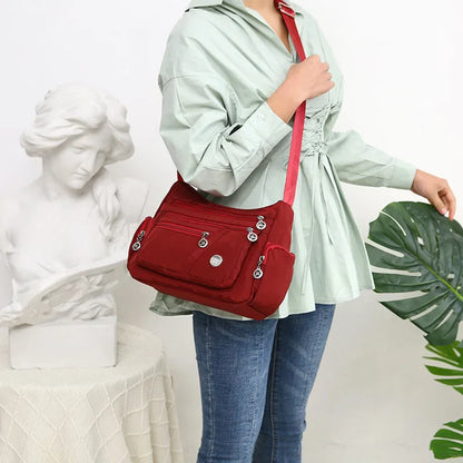 Yogodlns Oxford Waterproof Shoulder Bag – Women’s Casual Crossbody, Large Capacity Multifunction Messenger & Shopping Handbag
