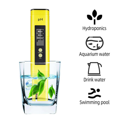 PH & TDS Meter Digital Water Quality Tester - 0-14 PH, 0-9990PPM, LCD Water Purity Analyzer for Aquarium & Filter