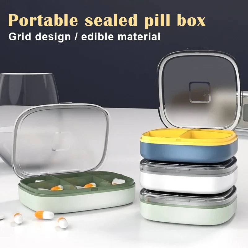 Folding Pill Case – Portable Medicine Organizer, Capsule & Tablet Storage Box, Empty Pillbox Container