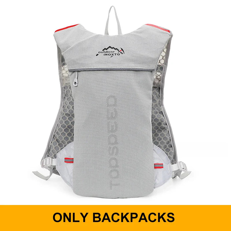 INOXTO 5L Trail Running Backpack - Ultra-Light Hydration Vest for Marathon & Cycling with 1.5L/2L Water Bag
