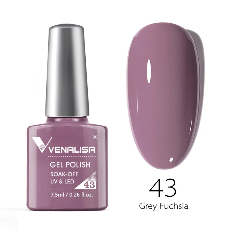 VENALISA 7.5ml HEMA-Free Nail Gel Polish – VIP4 Semi-Permanent Soak-Off UV/LED Gel Varnish, Full Coverage Nail Lacquer