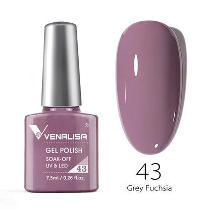 VENALISA 7.5ml HEMA-Free Nail Gel Polish – VIP4 Semi-Permanent Soak-Off UV/LED Gel Varnish, Full Coverage Nail Lacquer