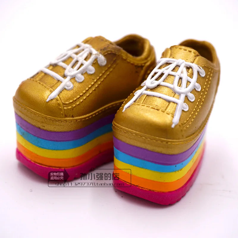 Original Rainbow School Doll – Multi-Style Shoes & DIY Dress-Up Accessories for Girls