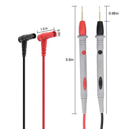 10A/20A 1000V Multimeter Test Leads Probes – Needle Tip Digital Tester Pen Cable for Accurate Electrical Measurement & Diagnostics
