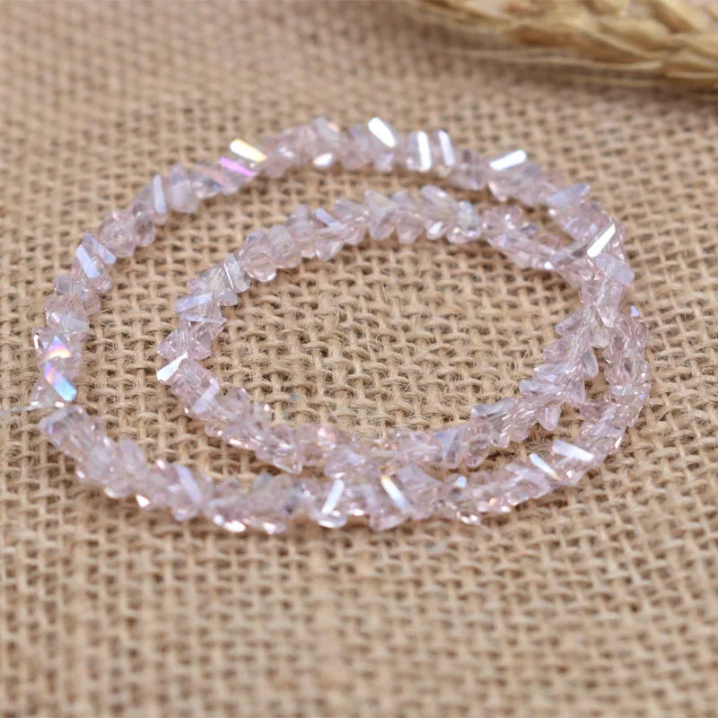 Yanqi Triangle Crystal Beads - 38 Colors 4mm Loose Glass Beads for DIY Jewelry Making Earrings Necklace Crafts