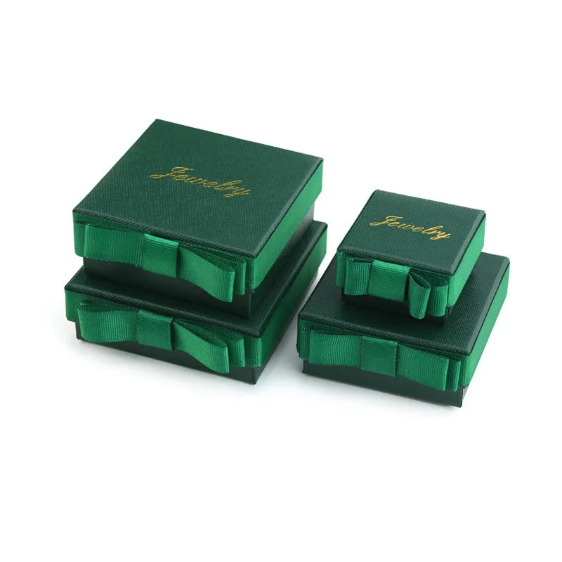 24-Piece Jewelry Gift Box Set - Bowknot Paper Boxes for Necklace & Jewelry Display