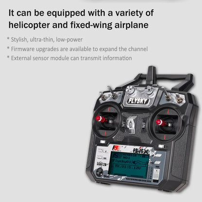 FLYSKY FS-i6x 2.4G 6/10CH AFHDS 2A Radio Transmitter with IA6B/IA10B Receiver — RC Airplane, Helicopter & FPV Racing Drone