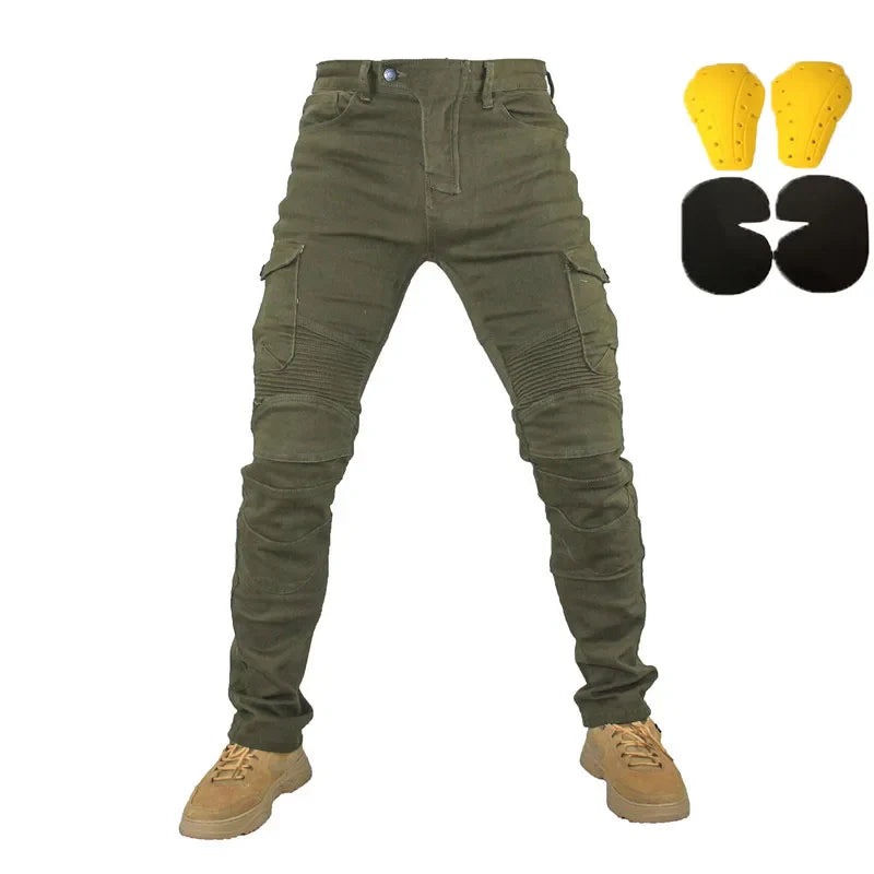 Men's Motorcycle Jeans – Featherbed Riding Pants, Standard Version for Car Ride & Summer Riding