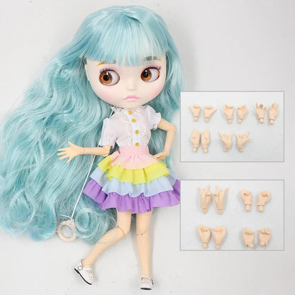 ICY DBS Blyth Doll – 1/6 Joint Body BJD Anime Doll, 30cm White Skin Matte Face Special Combo Toy