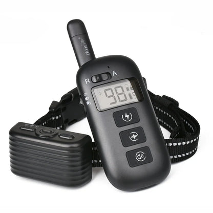 2-in-1 Remote Dog Training & Anti-Bark Collar Rechargeable Waterproof Electric Dog Behavior Control System 600M Range