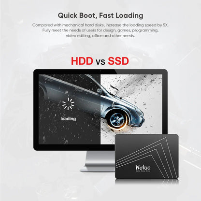 Netac SATA SSD Internal Solid State Drive – 128GB to 4TB HD SSD Disk for Laptops & PCs