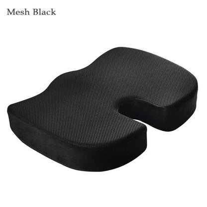Orthopedic Memory Foam Seat Cushion – Hemorrhoid Relief, Car & Office Chair Lumbar Support, Breathable Pain Relief Pillow