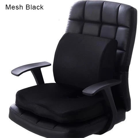 Orthopedic Memory Foam Seat Cushion – Hemorrhoid Relief, Car & Office Chair Lumbar Support, Breathable Pain Relief Pillow