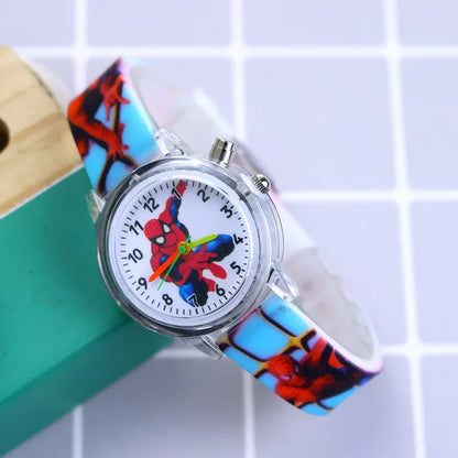 Disney Princess Elsa Kids Watch - Girls' Luminous Silicone Strap Wrist Watch & Toy Clock