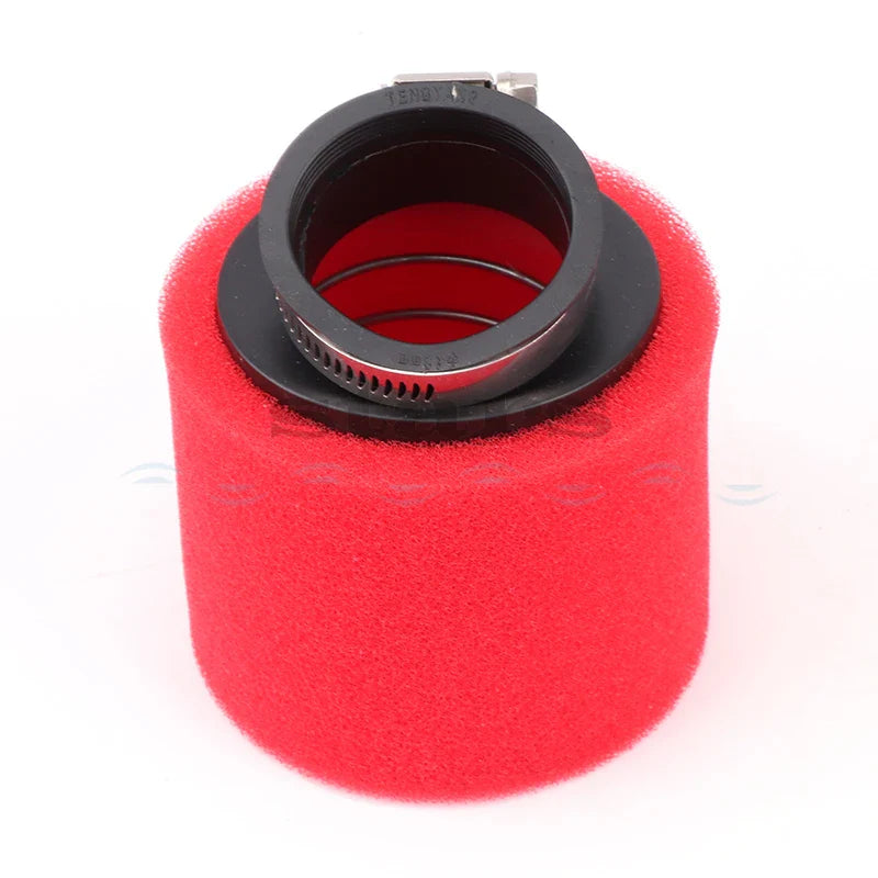 35–60mm Foam Air Filter – Red Elbow Neck Sponge Cleaner for Scooter, Dirt Bike, Motorcycle | Kayo BSE Compatible