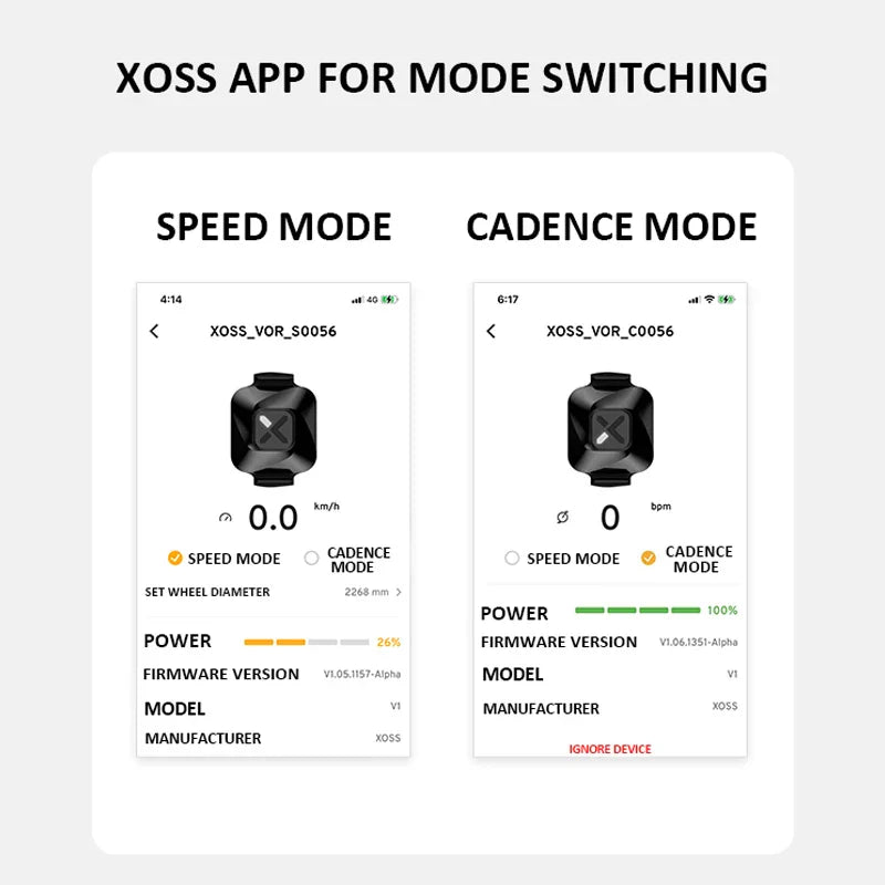 XOSS Vortex Speed & Cadence Sensor X2 with Heart Rate Monitor S1 - Bike Computer GPS Mount for GARMIN, iGPSPORT, BSC100s, Bryton G2 Plus & G+