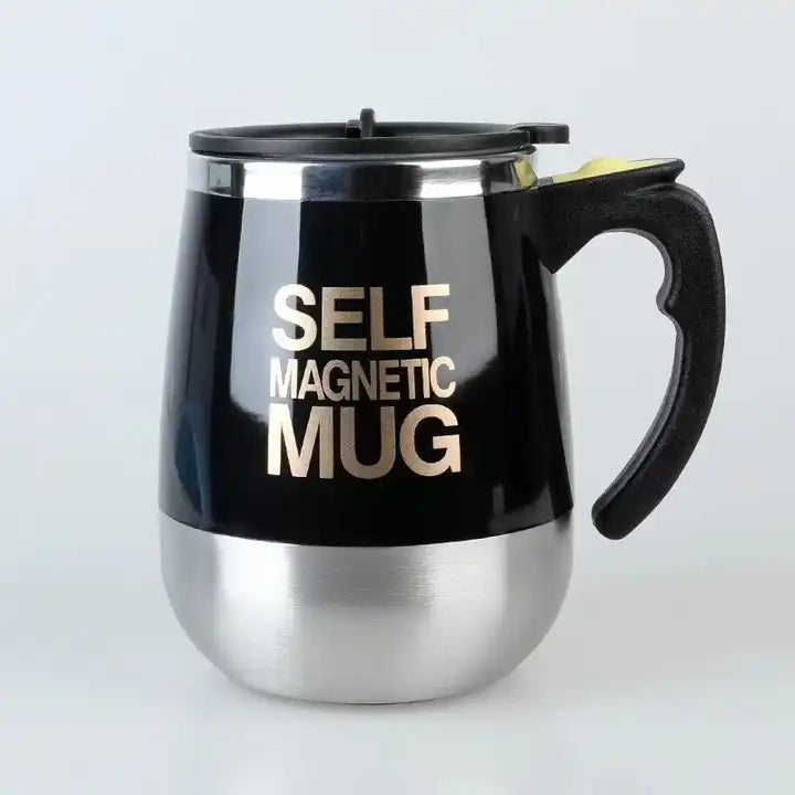 NEW!!! Stainless Steel Self-Stirring Coffee Cup with Custom Logo - Battery or Rechargeable