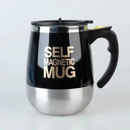 NEW!!! Stainless Steel Self-Stirring Coffee Cup with Custom Logo - Battery or Rechargeable