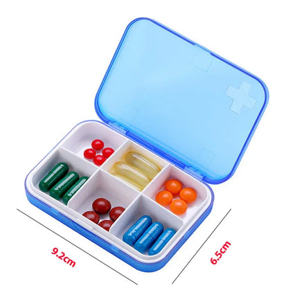 Folding Pill Case – Portable Medicine Organizer, Capsule & Tablet Storage Box, Empty Pillbox Container
