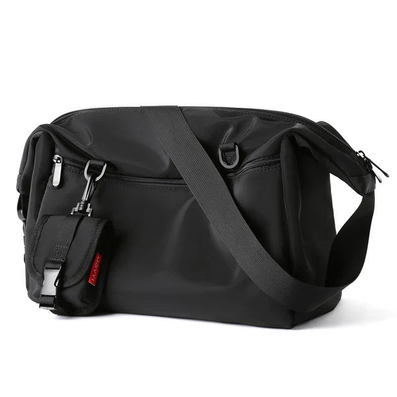 MOYYI INS Korean Style Waterproof Nylon Messenger Bag – Large Unisex Travel & Laptop Crossbody Shoulder Bag