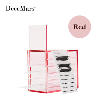 5-Layer Acrylic False Eyelashes Storage Box – Lash Extension Organizer & Display Stand Pallet Tool Holder
