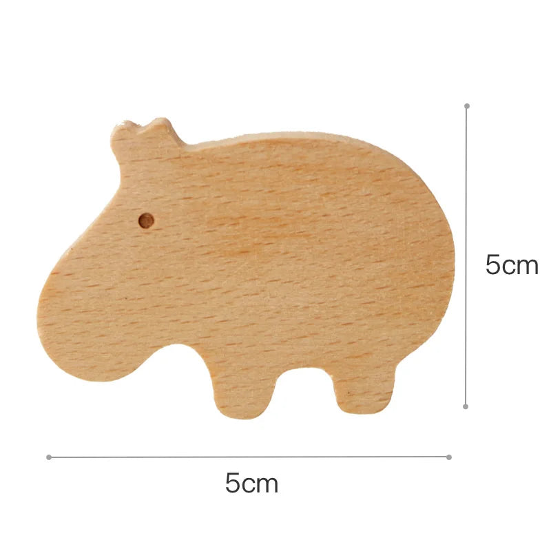 Wooden Drawer & Wall Hooks — Animal Keychain, Coat & Wardrobe Hanger, Cute Home & Kitchen Decor Accessory