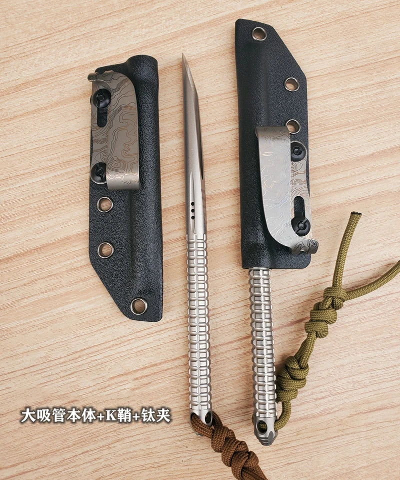EDC Titanium Alloy Crowbar — Multifunction Outdoor Camping Hand Tool
